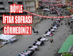 Erzurum yolunda iftar rekoru..